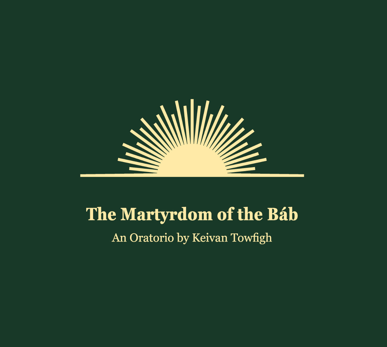 CD cover of The Martyrdom of the Báb